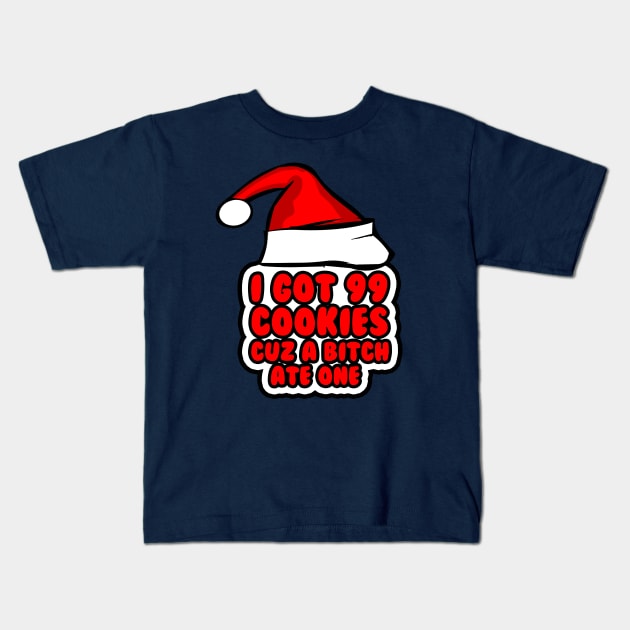 99 Cookies Kids T-Shirt by GLStyleDesigns